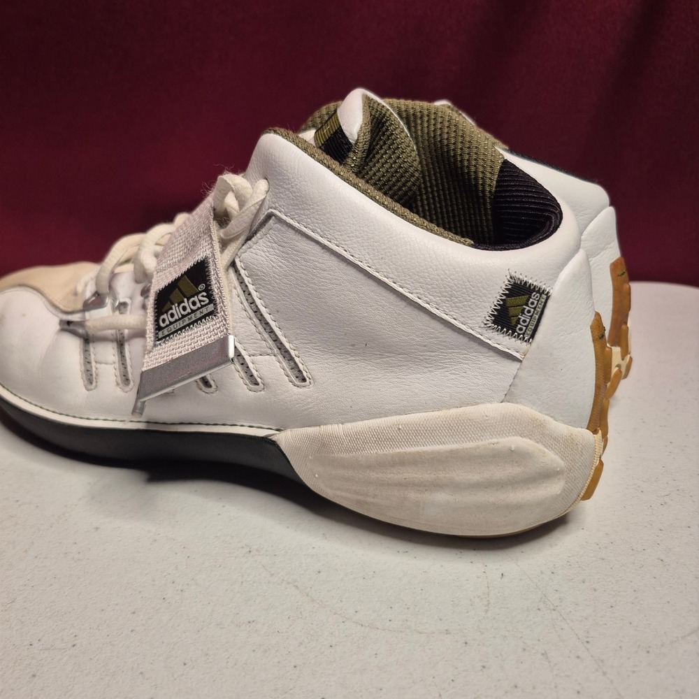 Adidas Equipment Shoes EQT B Ball Mens Size 9 White Leather Vintage 2005 - Picture 5 of 15